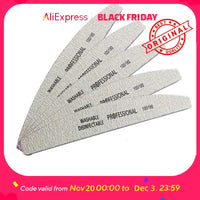 5-Piece Nail File Strips - Shape Nails, Smooth Edges, Remove Cuticles, Polish for Gel/Natural Nails